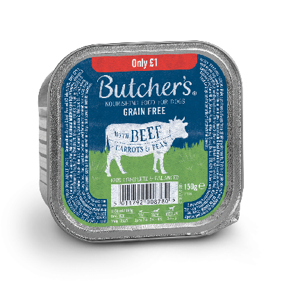 BUTCHERS BEEF & VEG FOILTRAY £1.00