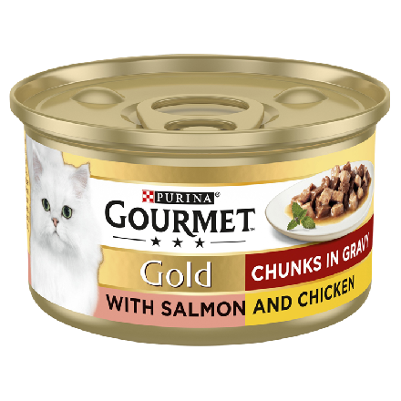 Gourmet Gold Salmon And Chicken In Gravy