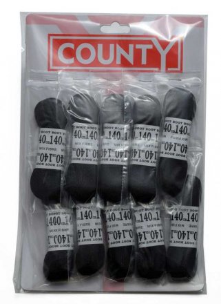 County Black Football Laces