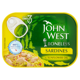 John West Boneless Sardines in Sunflower Oil
