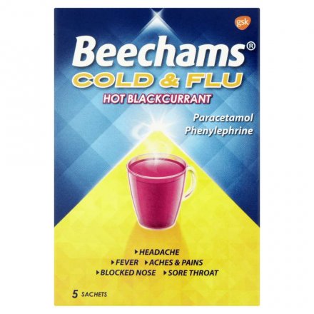 Beechams Cold & Flu Hot Blackcurrant