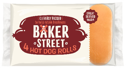 Baker Street 4 Hot Dog Rolls