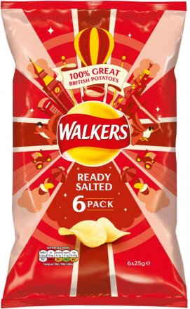 Walkers 6Pk Ready Salted