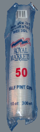 Royal Markets Half Pint Cups to Line Pk50 C/20