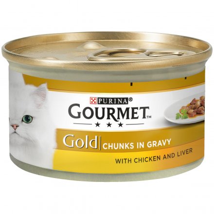 Gourmet Gold Chicken And Liver In Gravy