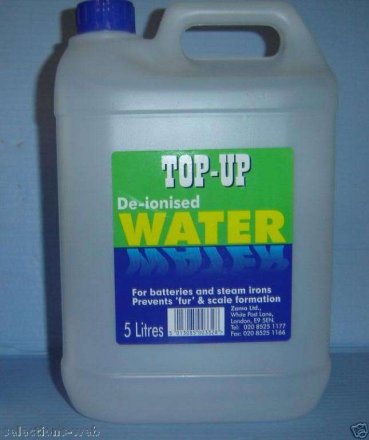 Top Up De-Ionised Water