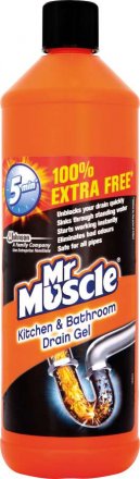 Mr Muscle Sink & Plug Unblocker Plus 500ml Extra Free