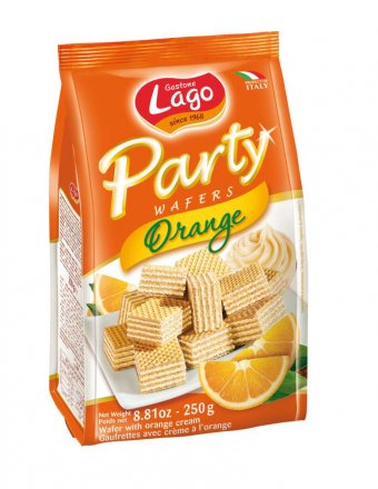 Lago Party Orange Wafers