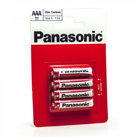 Panasonic Zinc AAA R03 Batteries