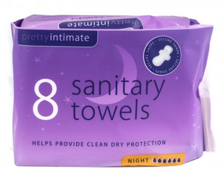 Pretty Intimate 8 Sanitary Towels - Night