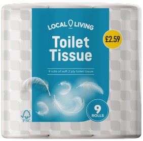Local Living Toilet Tissue 9 Rolls £2.59