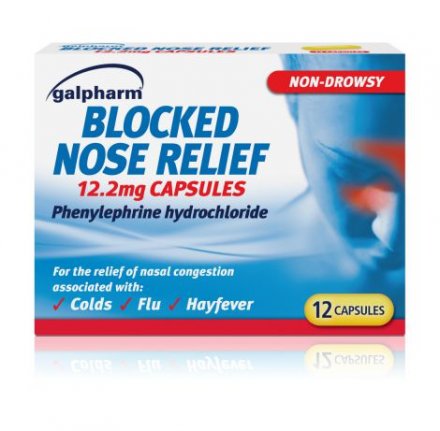 Blocked Nose Relief Caps 12's