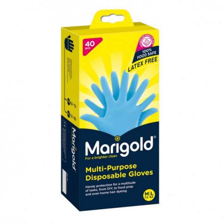Marigold Blue Disposable Gloves - 40 Pack