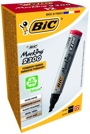 BIC Marking ECO 2300 Chisel Red