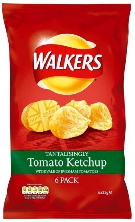 Walkers 6Pk Tomato Ketchup