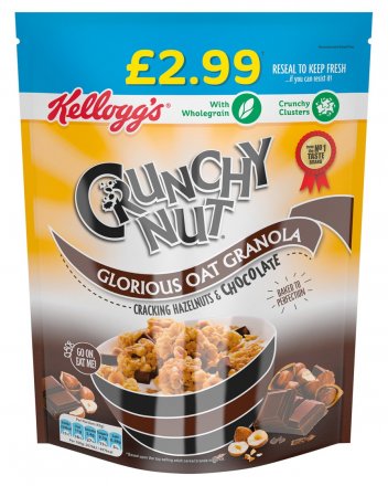 Kelloggs Crunchy Nut Granola PM £2.99
