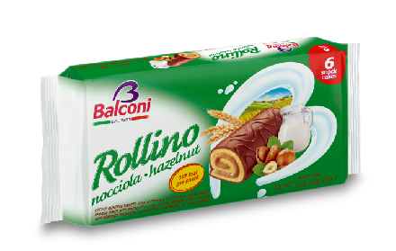 Balconi Rollino Hazelnut Cake Bars