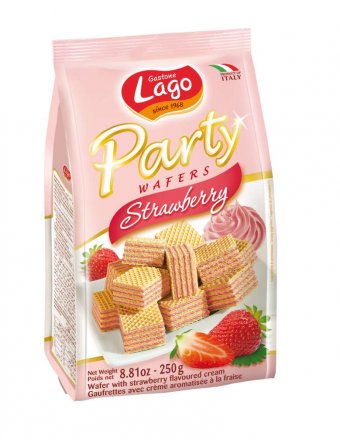 Lago Party Strawberry Wafers
