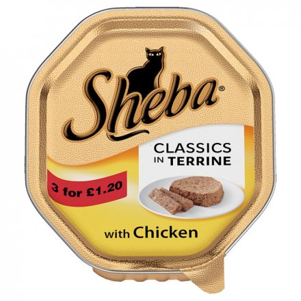 Sheba Classics in Terrine with Chicken PM 2 for £1.20