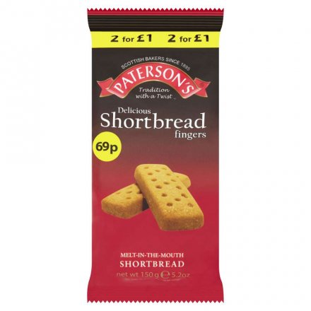 Paterson's Shortbread Fingers PM 69p/2 for £1
