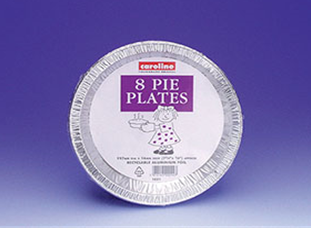 197dia/16mm Deep 8" Foil Pie Plate - 48 packs of 8