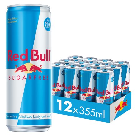 Red Bull Sugar Free Energy Drink 355ml, 12 Pack PM 1.90