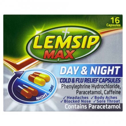 Lemsip Max Day & Night Relief Capsules - 16 Pack