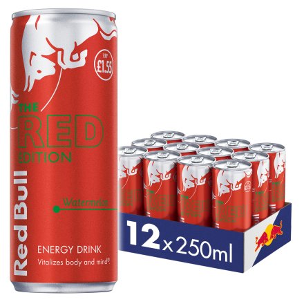 Red Bull Energy Drink Red Edition 250ml, 12 Pack PM 1.55