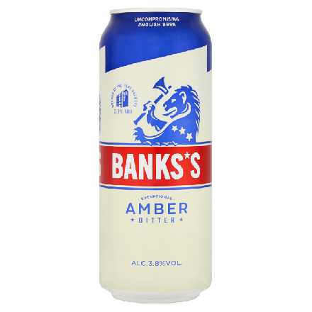 Banks's Amber Bitter 4x500ml Can Pack