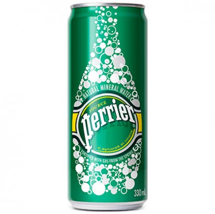 Perrier Sparkling Natural Mineral Water Slim Can