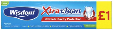 Wisdom Xtra Clean Toothpaste PM £1