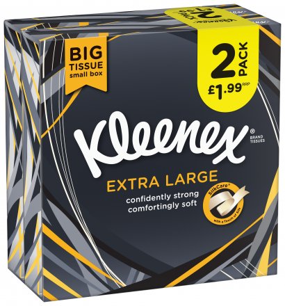 KLEENEX EXTRA LARGE COMPACT TWIN PACK PM £1.99 2x44's