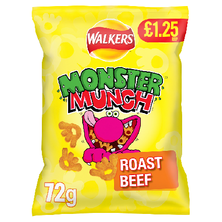 Monster Munch Roast Beef PM £1.25 72g