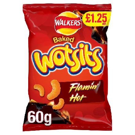 Wotsits Crunchy Flaming Hot PM £1.25 60g