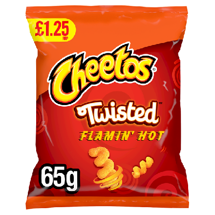 Cheetos Twisted Flamin Hot PM £1.25 65g
