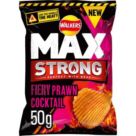 Walkers Max Strong Prawn Cocktail Crisps