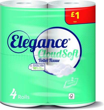 Elegance CloudSoft Toilet Tissue PM £1.00