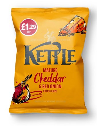 Kettle Cheddar & Red Onion PM £1.29 80g