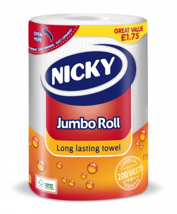 Nicky Jumbo Kitchen Roll PM £1.75