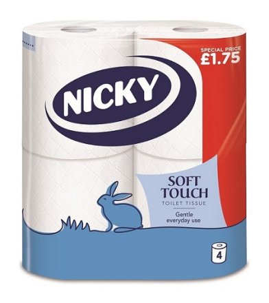 Nicky Soft Touch PM £1.75 4Rolls