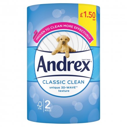 Andrex Classic Roll PM £1.50 2's