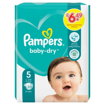 Pampers Baby-Dry Pants Size 5, PM £6.49