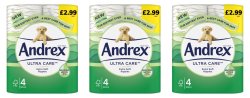 Andrex Ultra Care 4 Roll PM £2.99