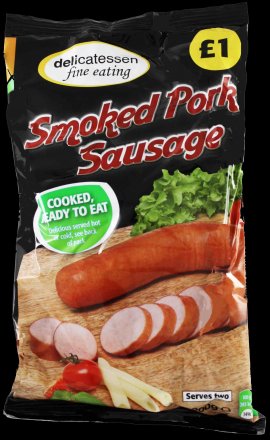 Delicatessen Fine Eating Smoked Pork Sausage £1