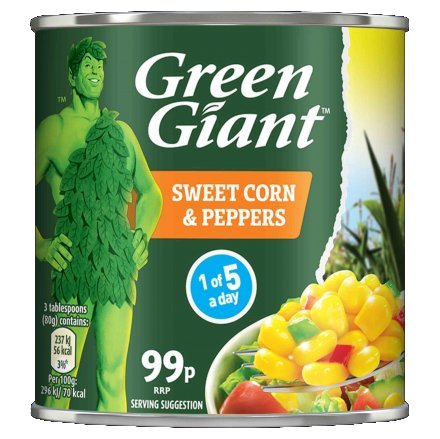 Green Giant Sweetcorn & Peppers PM 99p