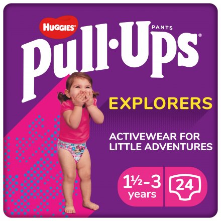 Huggies Pull-Ups Explorers Girls 1 1/2 Years - 3 Years