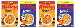 Kellogg's Frosties/ Crunchy Nut PM £3.29