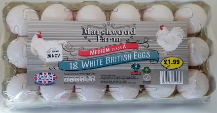 Marshwood Medium White Eggs