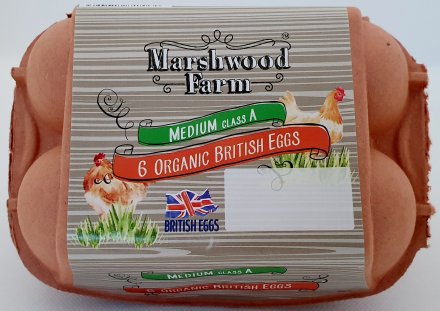 Marshwood Organic Medium Eggs