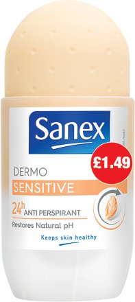 Sanex Roll On Deodorant Dermo Sensitive PM £1.49